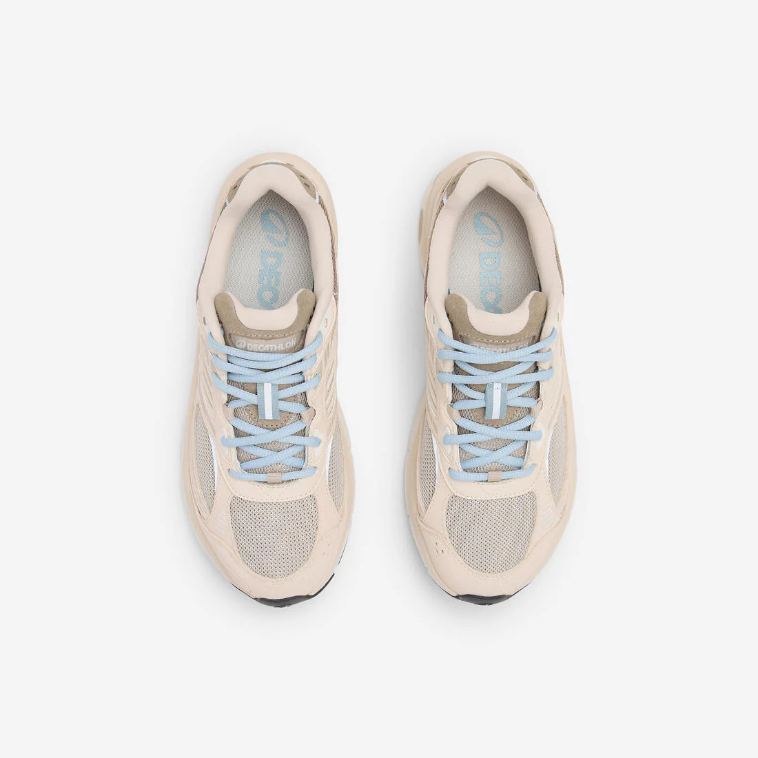Tenis deportivos de gamuza beige para mujer RR2K - Image 6