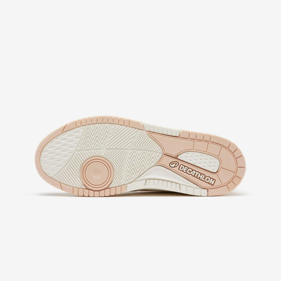 Tenis deportivos de piel beige con para mujer CJ80 - Image 6