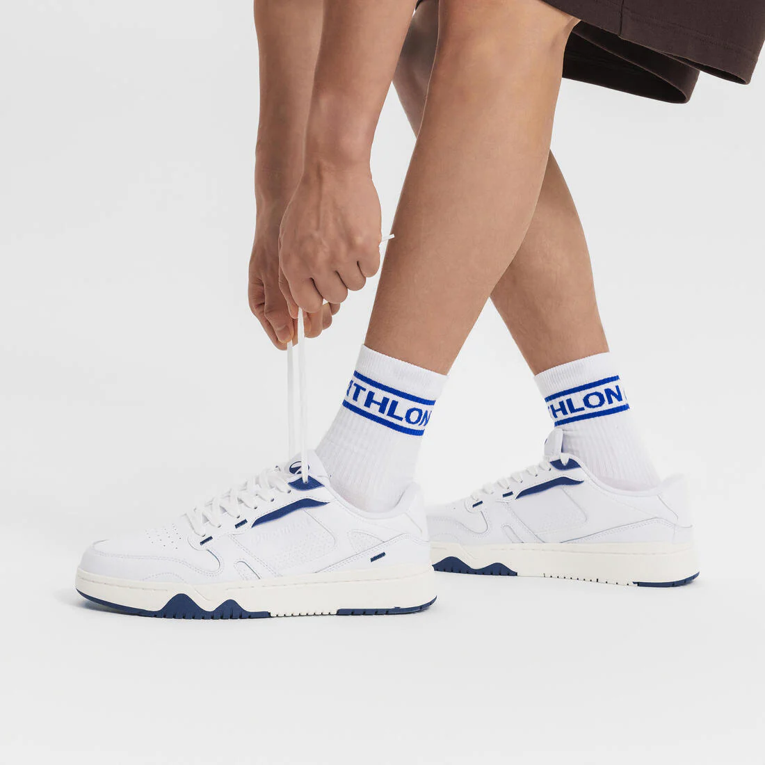 Tenis deportivos de piel blancos para hombre CJ80 - Image 17