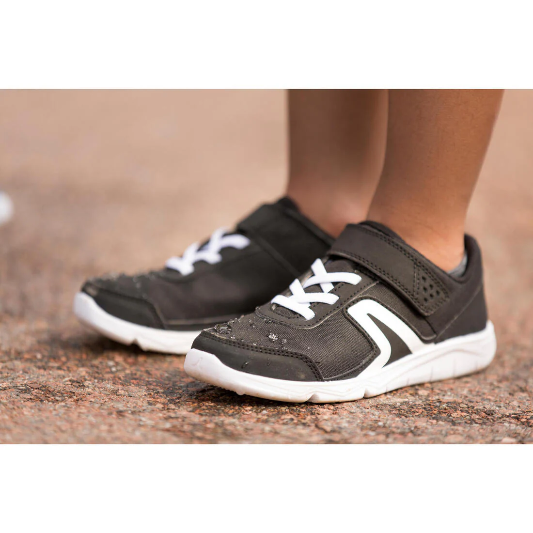 Tenis Deportivos PW 100 Niños Tira Negro Velcro - Image 9