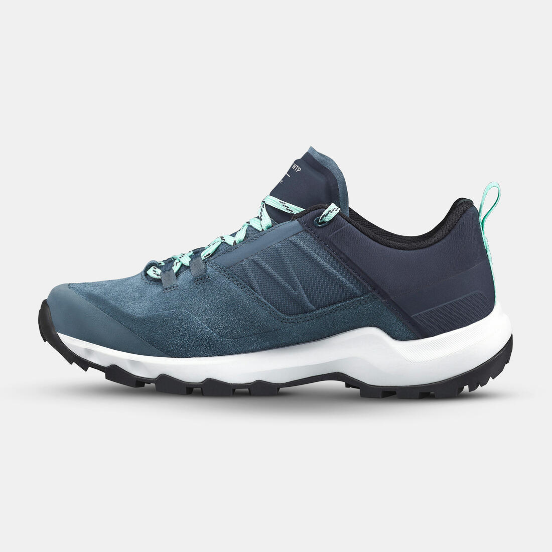 Tenis impermeables de senderismo en montaña azules para mujer MH500 WTP LOW - Image 3