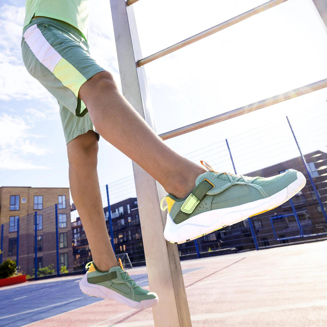 Tenis multideporte transpirables blanco con para niños Playful Summer - Image 17