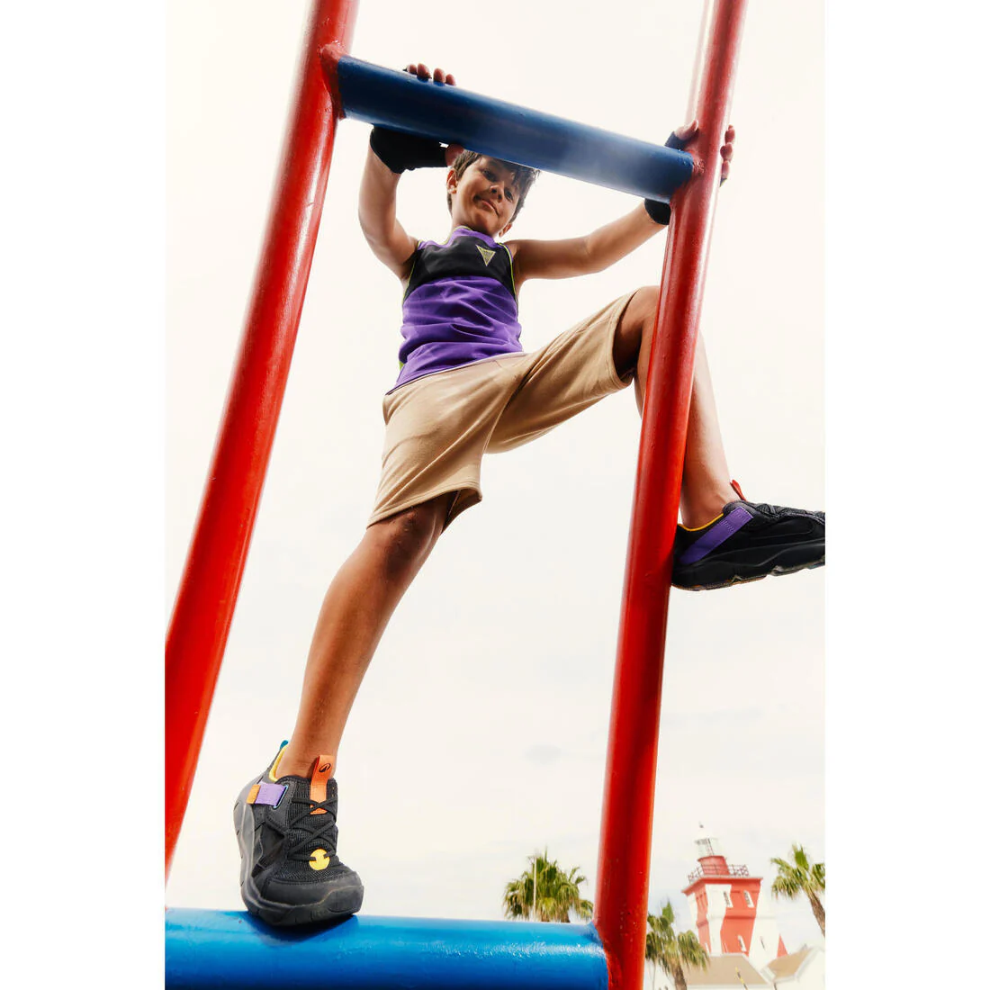Tenis multideporte transpirables blanco con para niños Playful Summer - Image 23