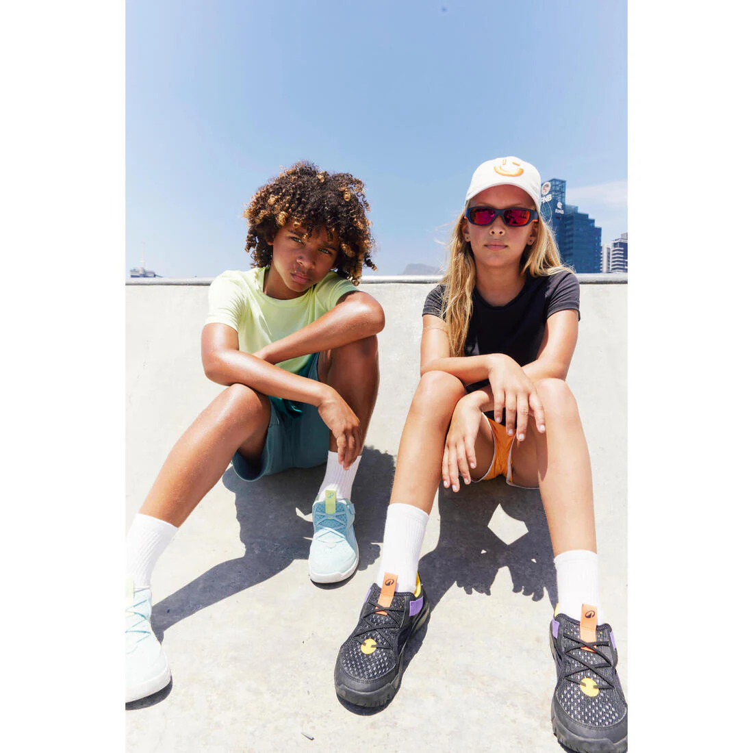 Tenis multideporte transpirables blanco con para niños Playful Summer - Image 26