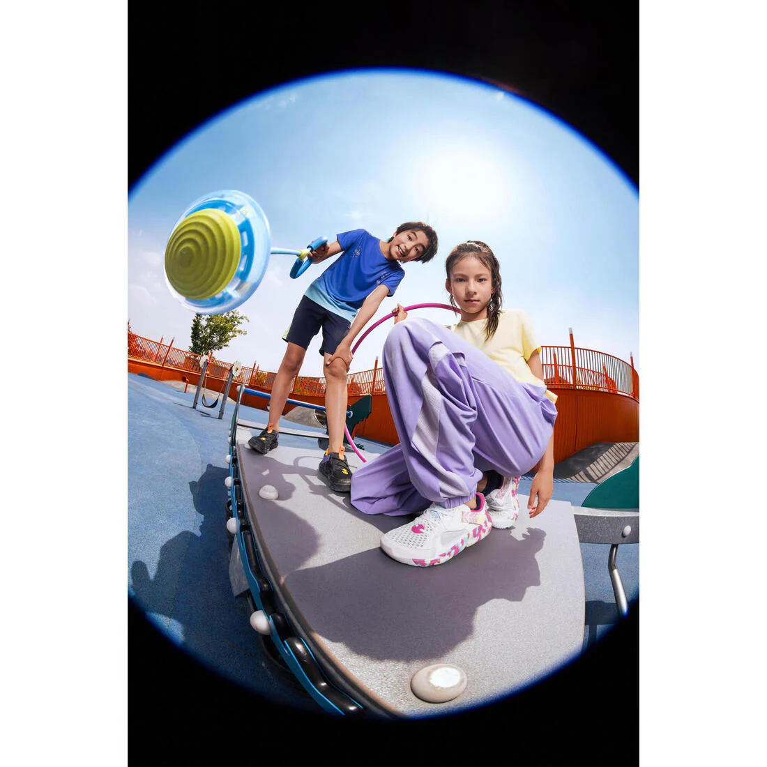 Tenis multideporte transpirables blanco con para niños Playful Summer - Image 31
