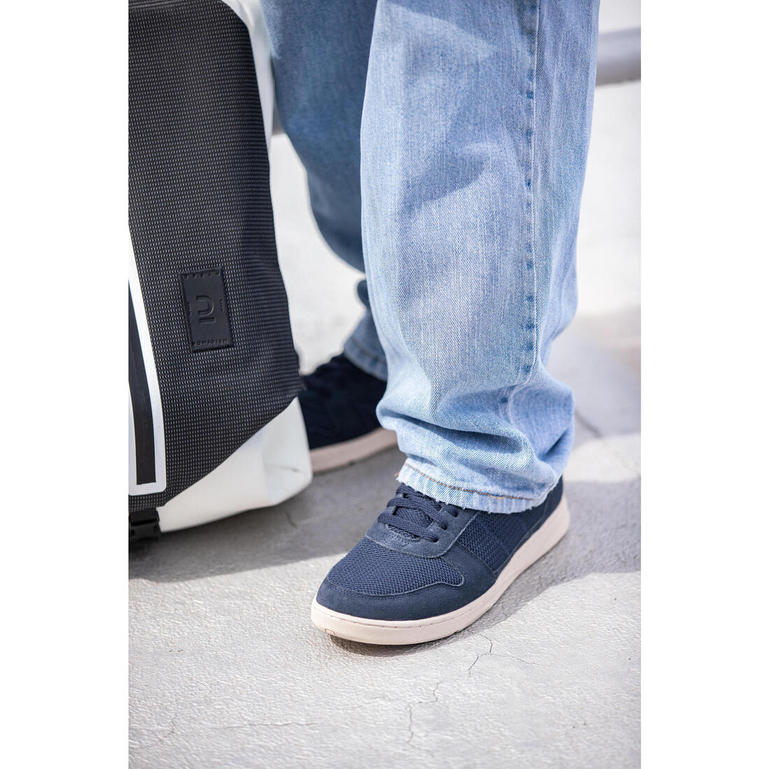 Tenis para caminar en la ciudad con malla azul marino para hombre Walk Protect - Image 10