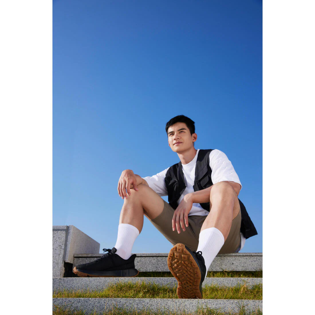 Tenis para caminar negros para hombre KLNJ Be Geared Up - Image 13
