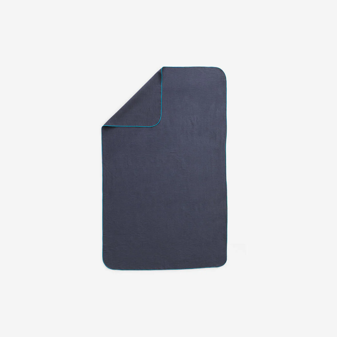 Toalla Baño Microfibra Rayas Azul Oscuro Tamaño G 80 x 130 cm