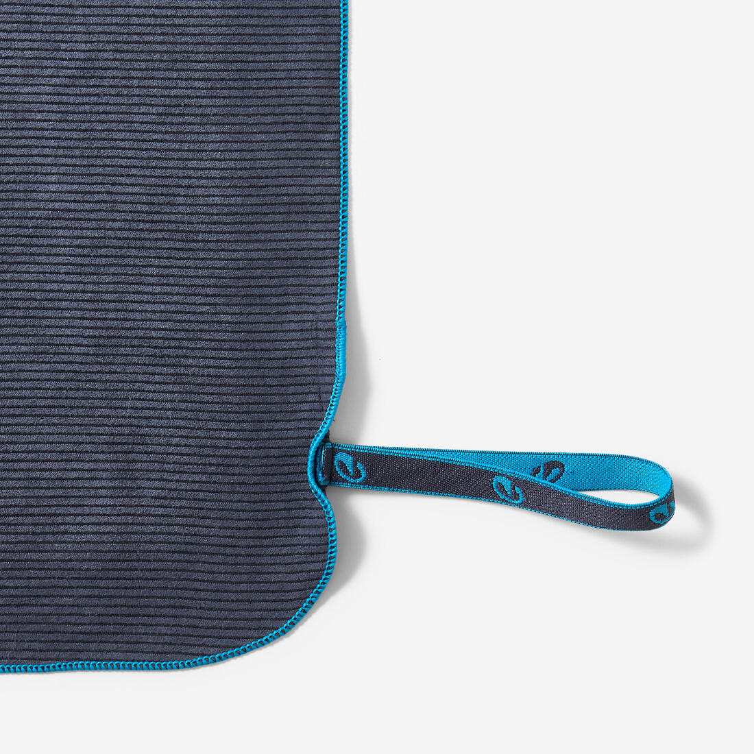 Toalla Baño Microfibra Rayas Azul Oscuro Tamaño G 80 x 130 cm - Image 8