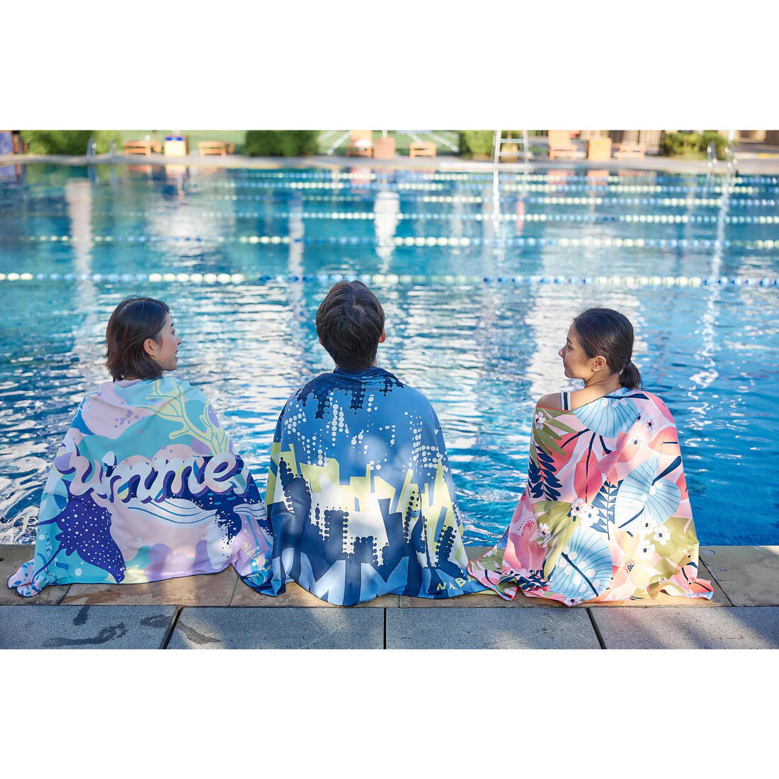 Toalla de natación de microfibra compacta con broches grande de 80 x 130 cm - Image 21