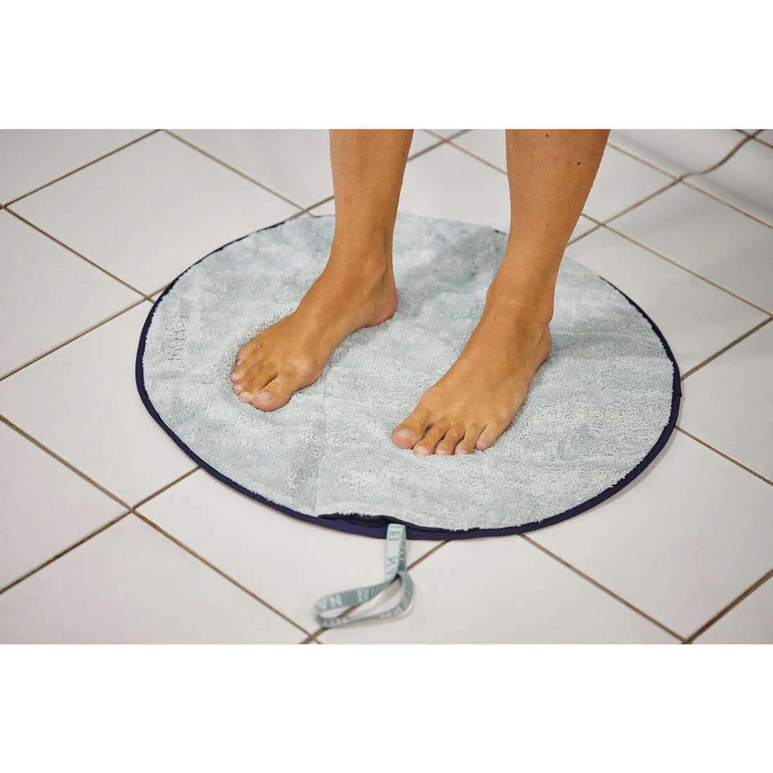 Toalla para Pies - Verde Claro Microfibra Suave Doble Cara Diámetro 60 cm - Image 8