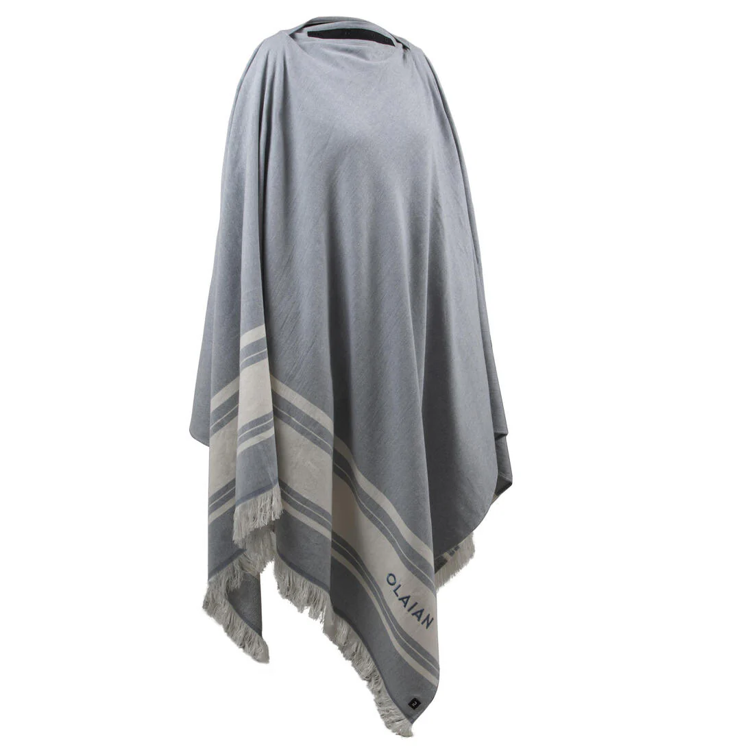 Toalla Playa-Poncho Gris-Azul 190 x 190 cm - Image 17