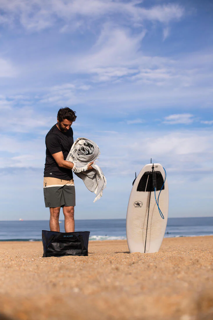 Toalla Playa-Poncho Gris-Azul 190 x 190 cm - Image 27