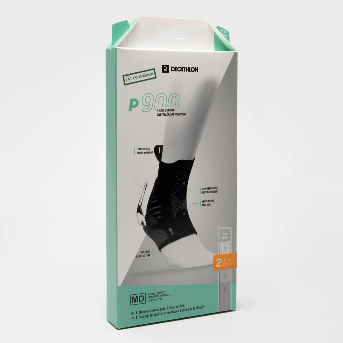 Tobillera de sujeción Adulto - Tobillera P900 Negro - Image 10