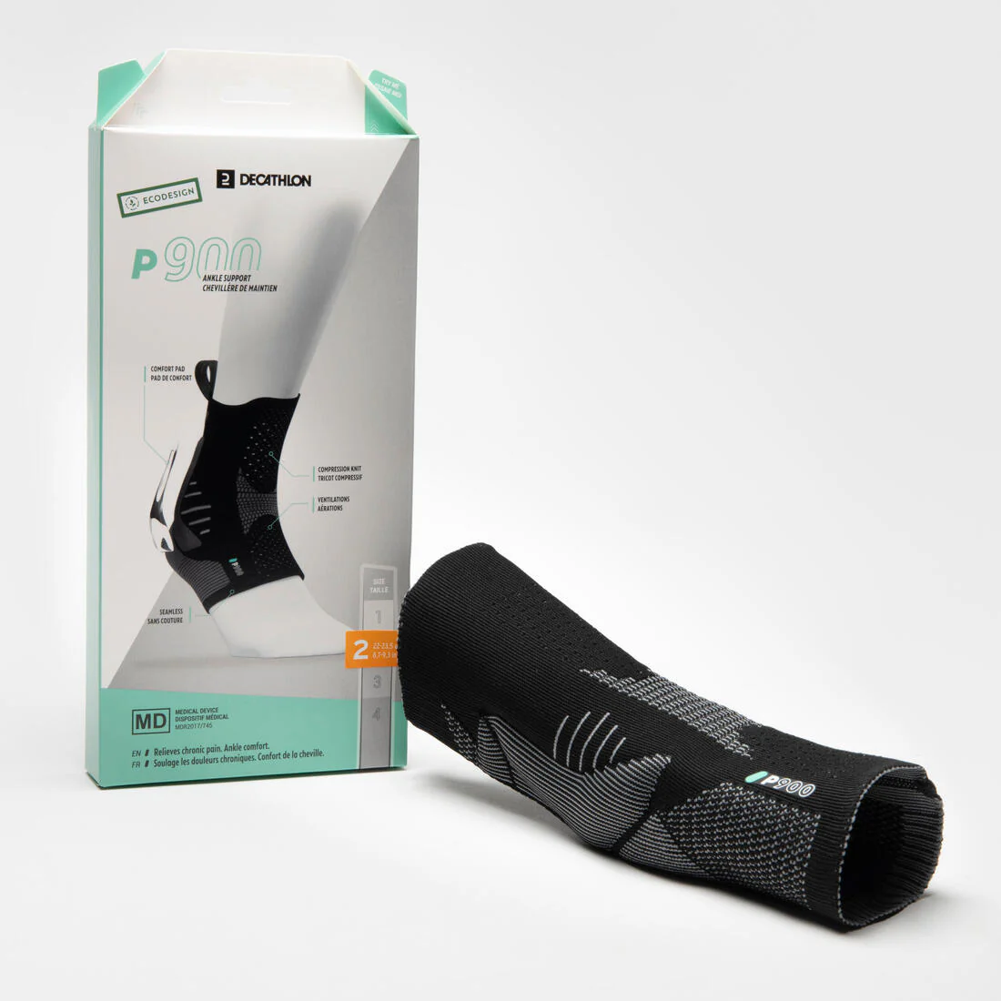 Tobillera de sujeción Adulto - Tobillera P900 Negro - Image 3