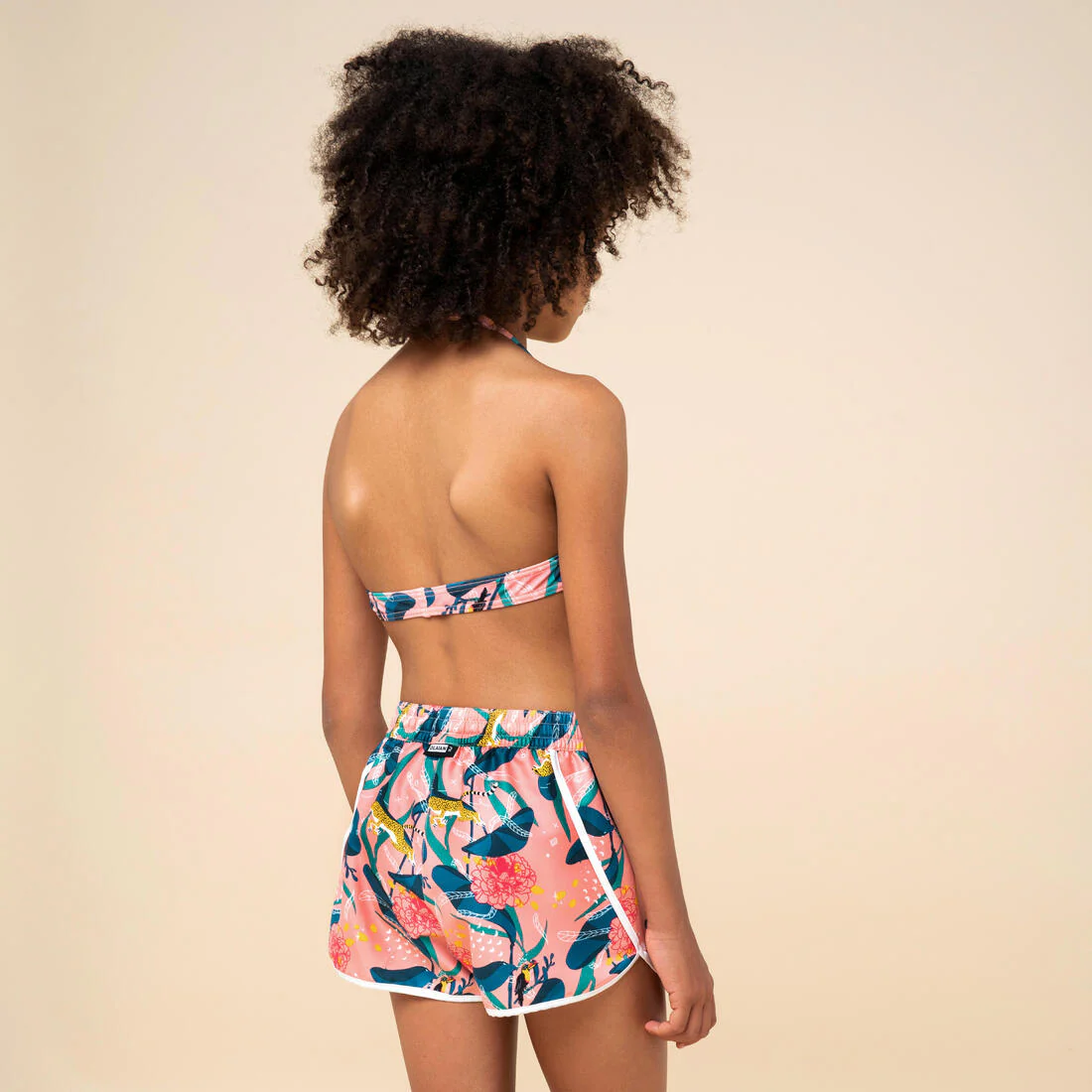 Top Bikini 100 Niña Rosa Fular - Image 6