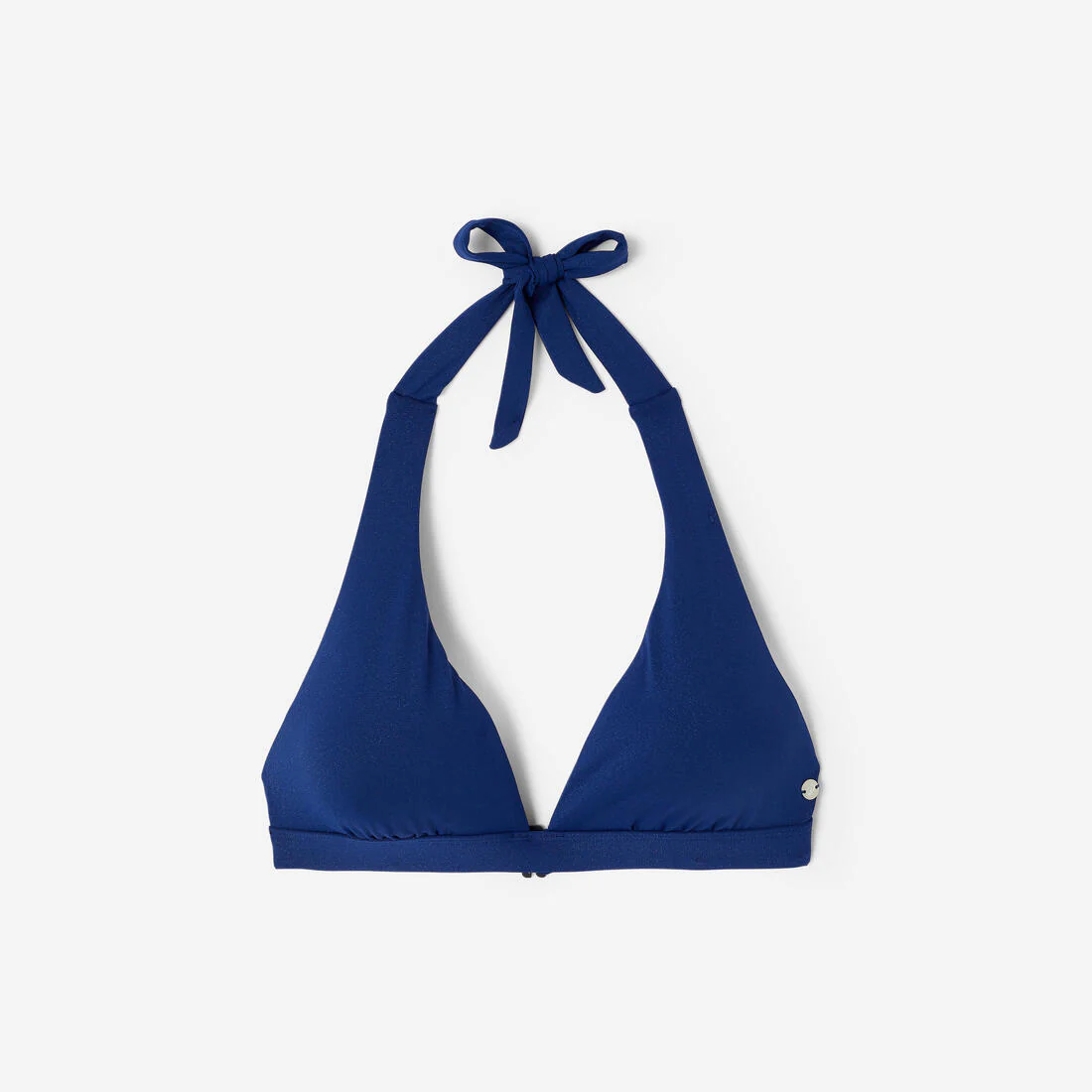 Top Bikini Surf Cora Mujer Azul Marino Forma Fular Efecto Brillante - Image 7