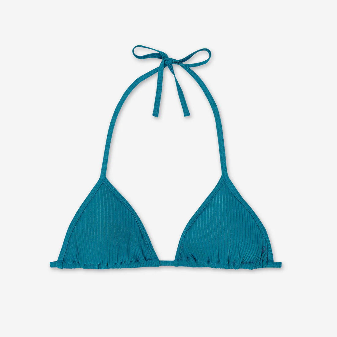 Top de bikini de natación con diseño de triángulos rosa para mujer Mae - Image 12
