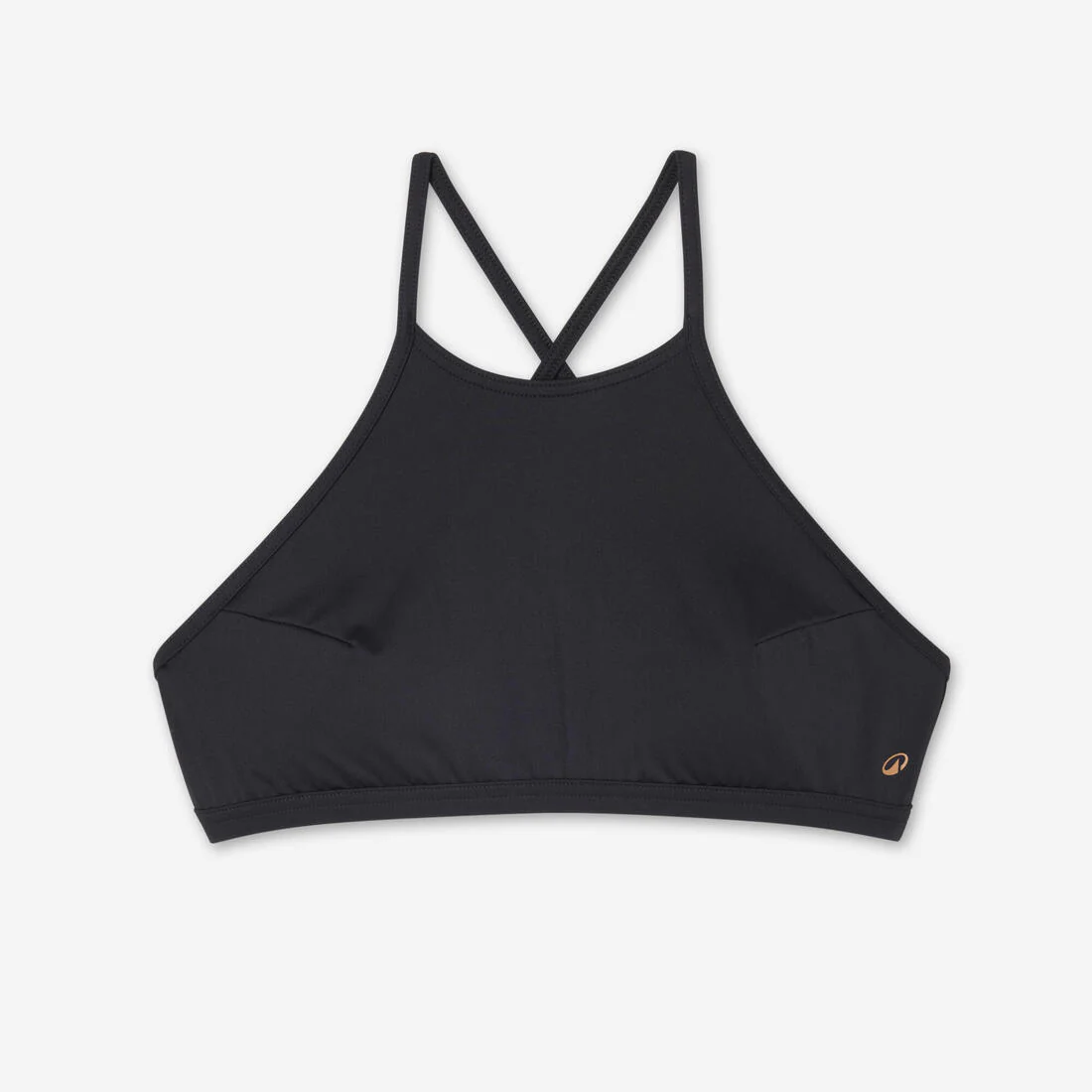 Top de bikini de surf con rellenos negro para mujer Andrea - Image 6