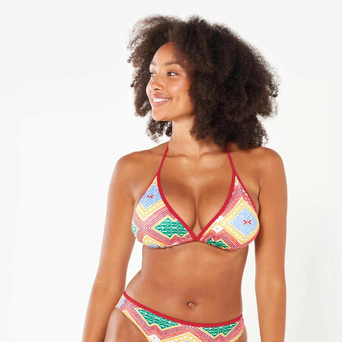 Top de bikini de surf de triángulos para mujer Mae Borneo