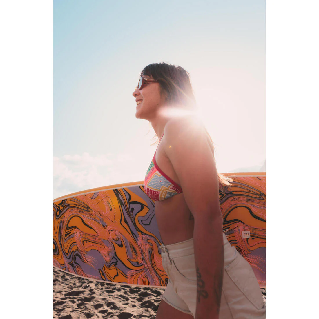 Top de bikini de surf de triángulos para mujer Mae Borneo - Image 37