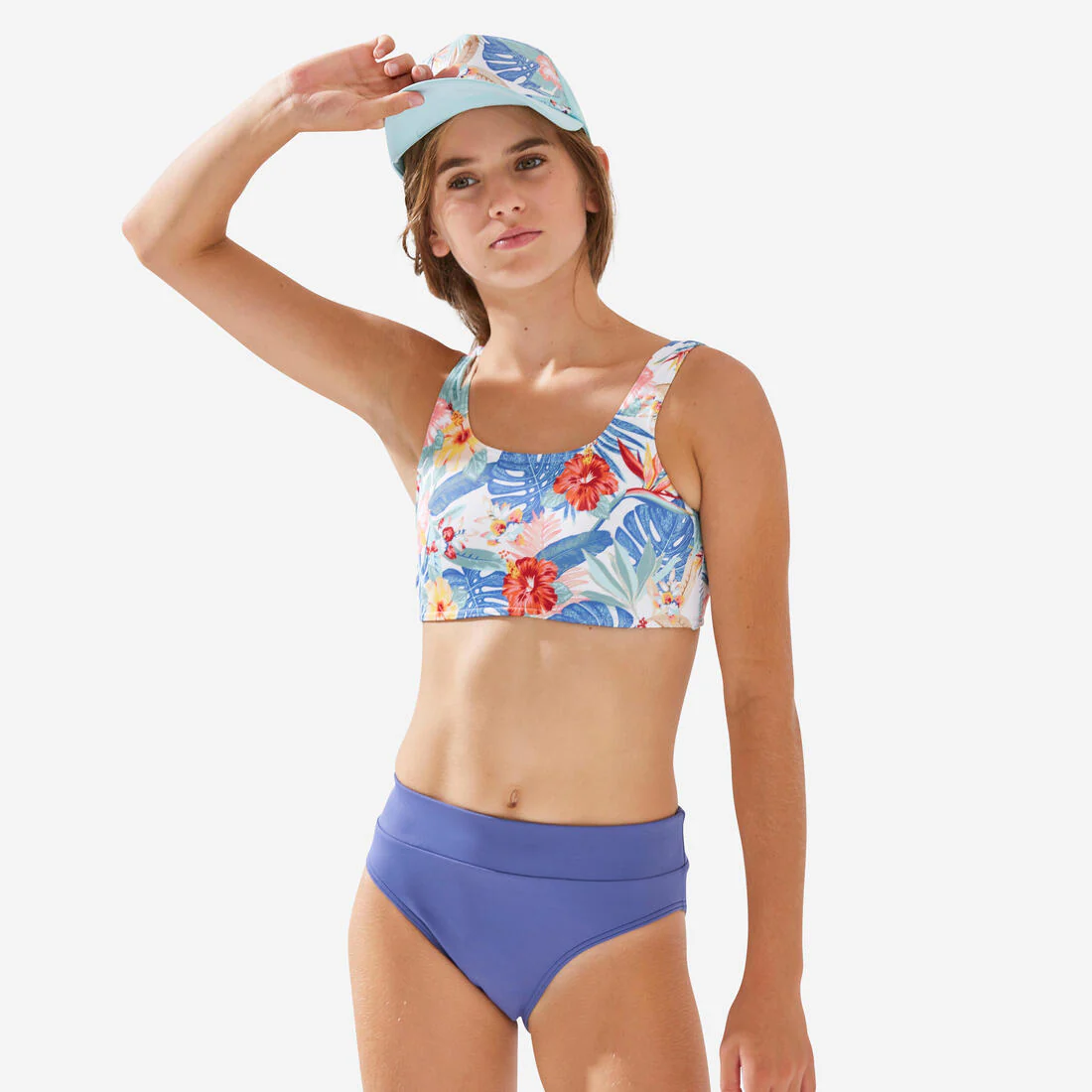 Top de Bikini para Niña Lana 500 Glory White - Image 4