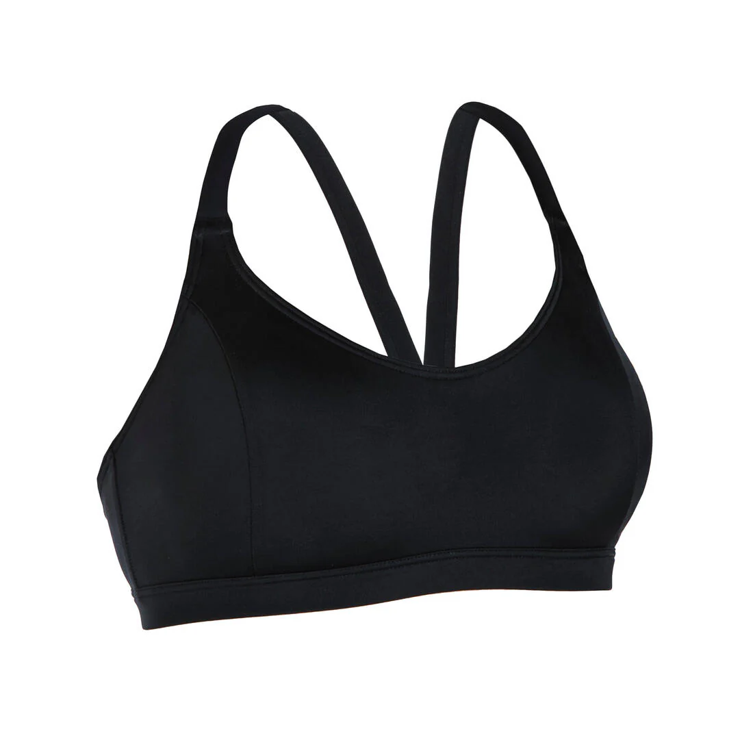 Top de traje de baño de natación negro para mujer Vega - Image 5
