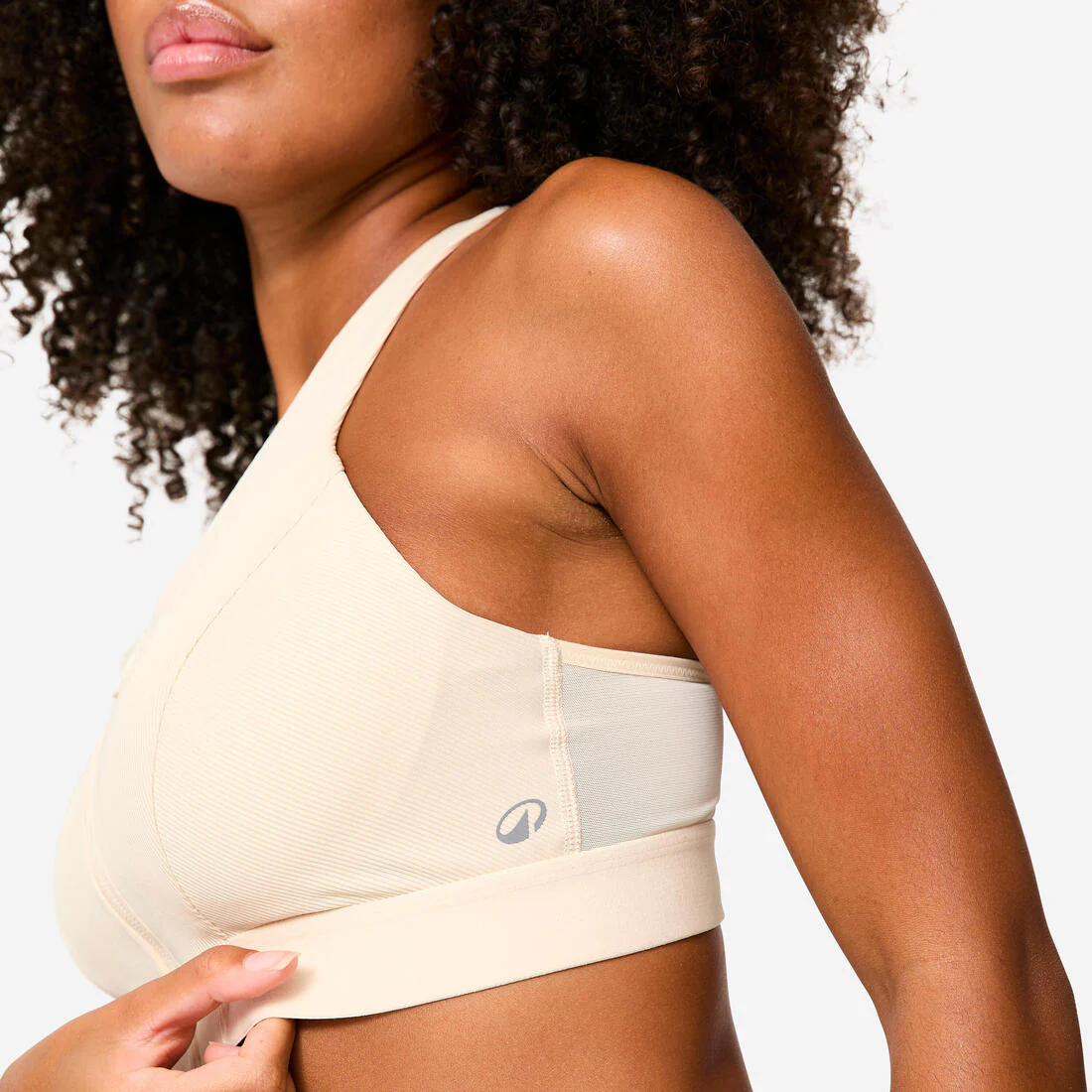 Top fitness Mujer Negro Acanalado Cierre Sujeción Moderada - Image 17