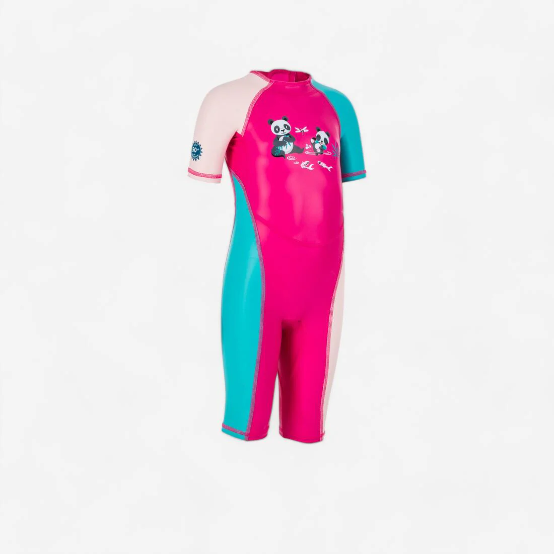 Traje Anti-UV Kloupi Bebé Rosa Estampado Panda