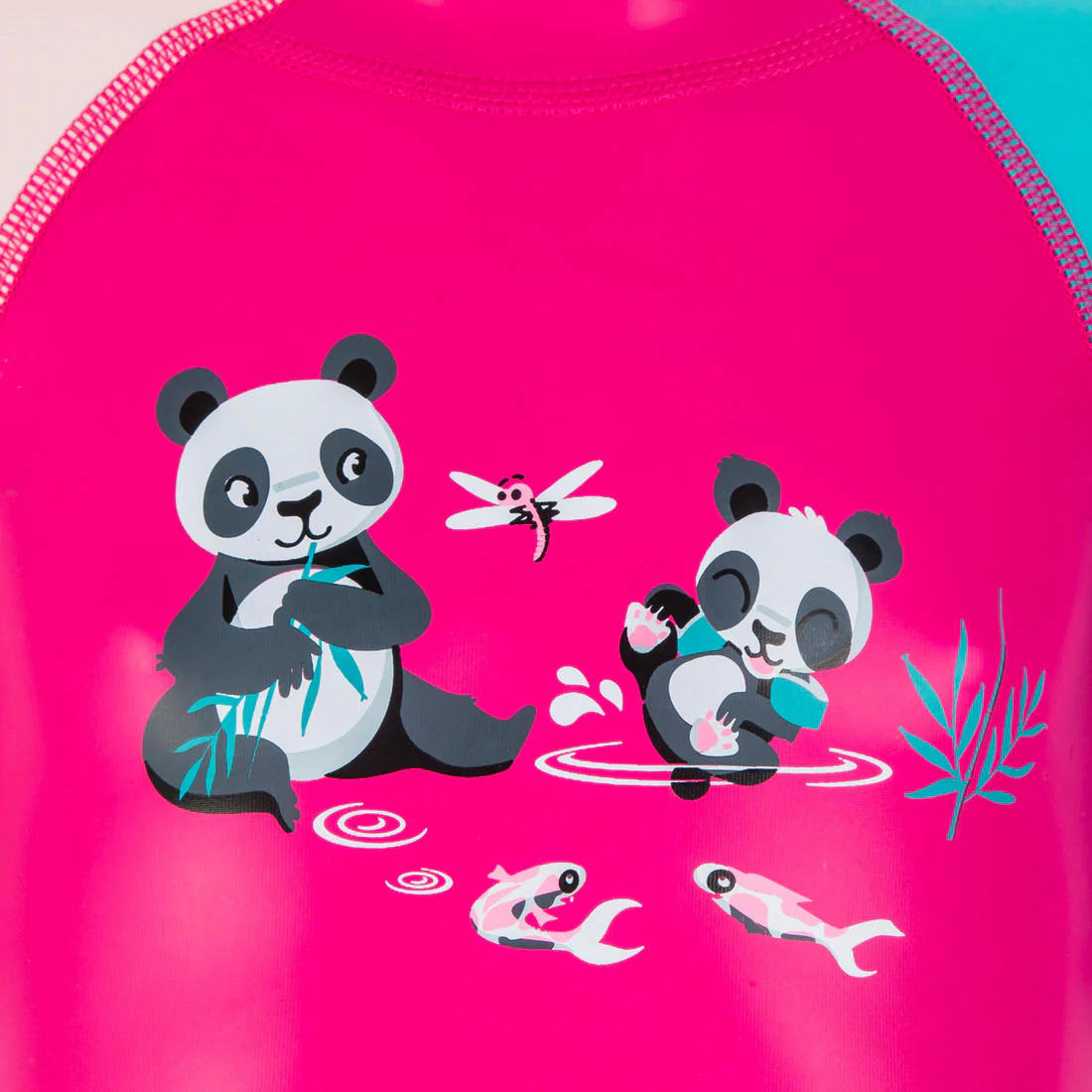 Traje Anti-UV Kloupi Bebé Rosa Estampado Panda - Image 14