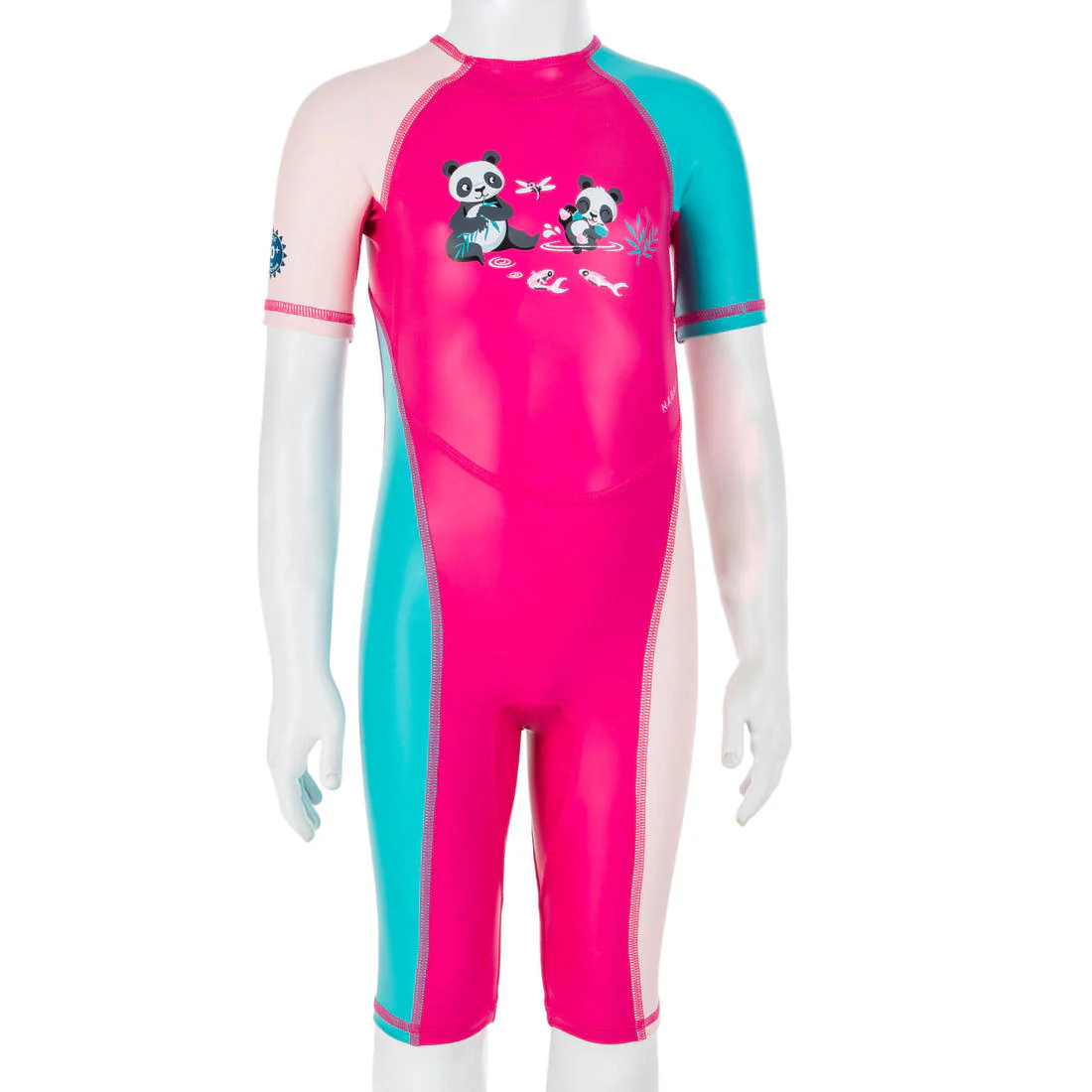 Traje Anti-UV Kloupi Bebé Rosa Estampado Panda - Image 3