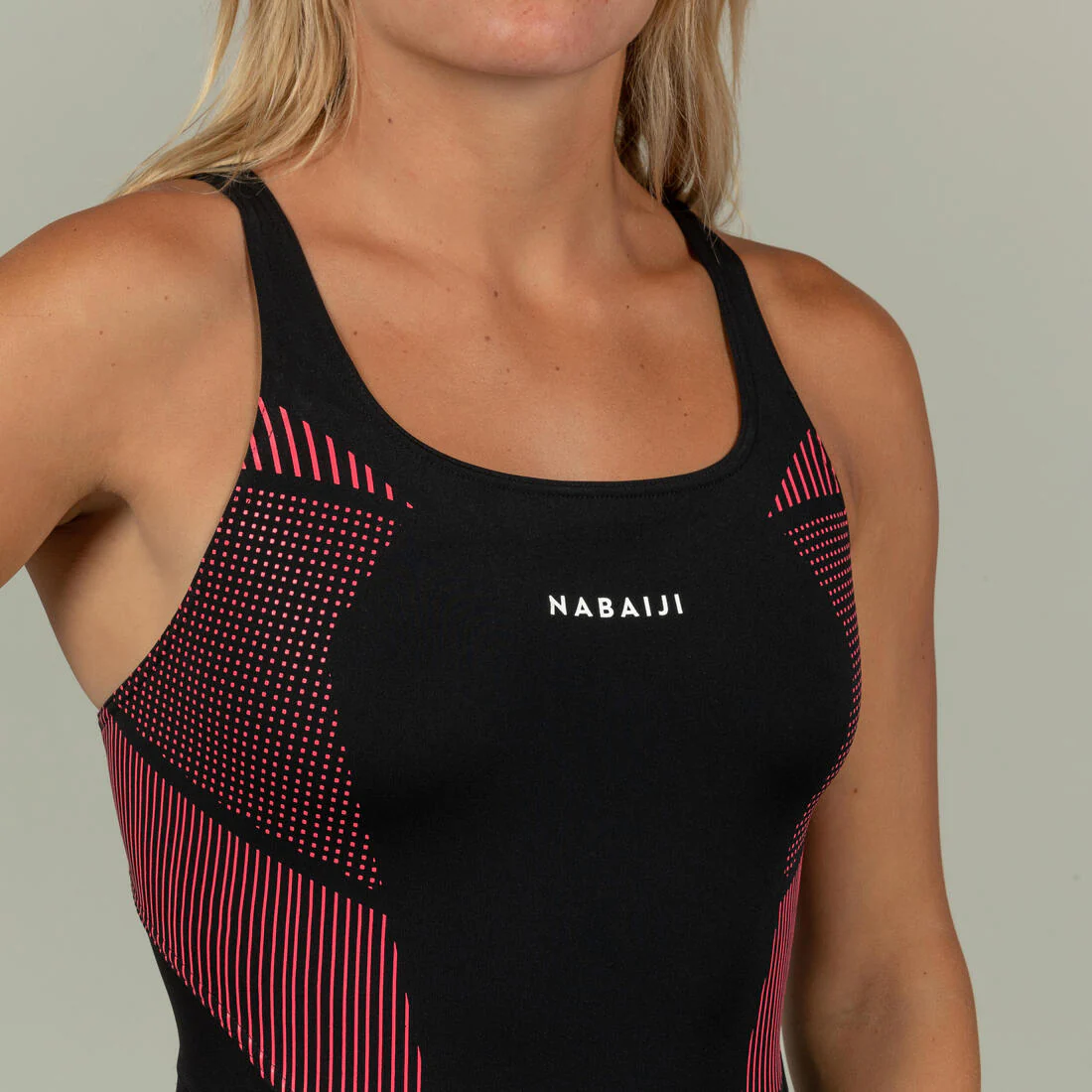 Traje de Baño 1 Pieza Natación Kamiye Seam Mujer Rosa Resistente Cloro - Image 5