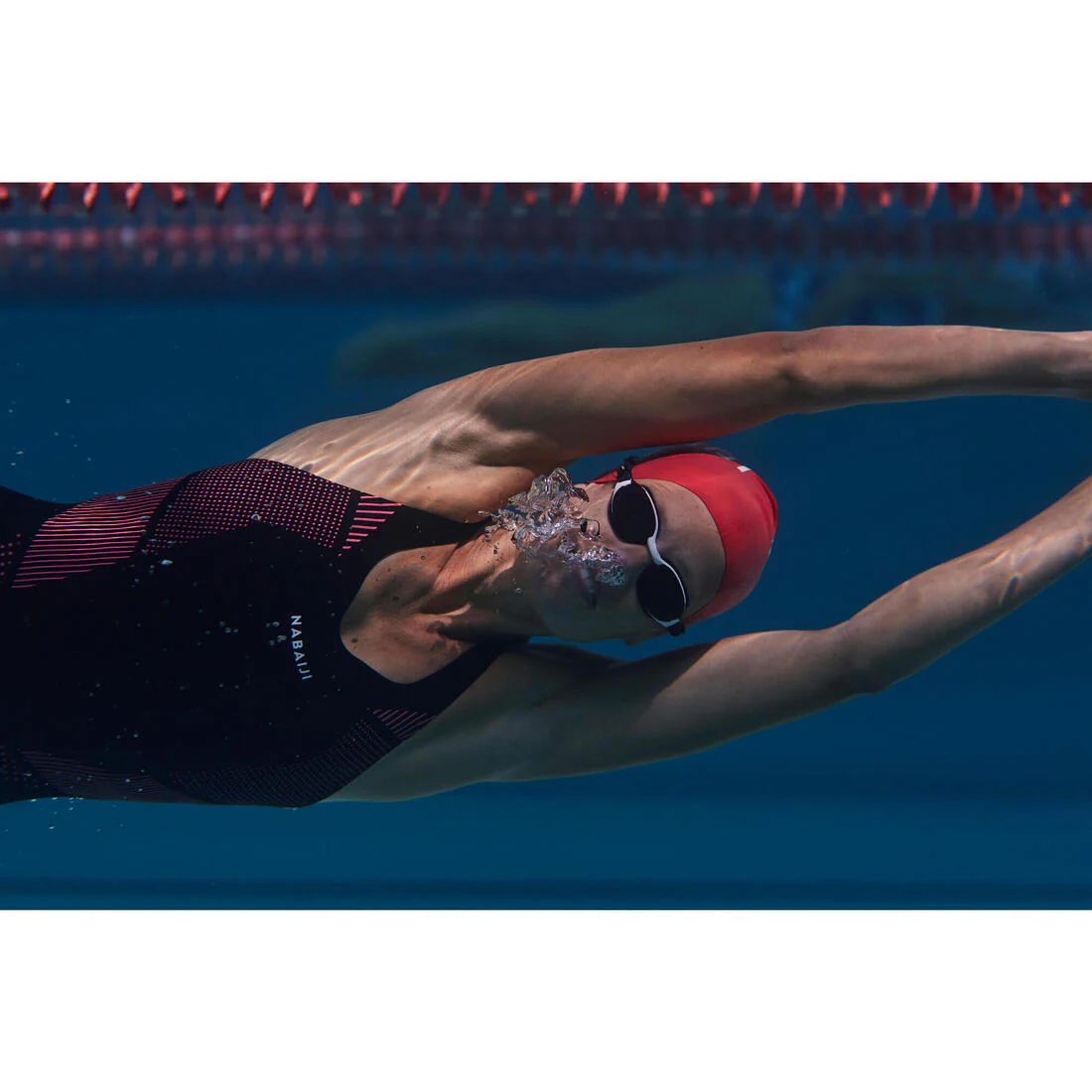 Traje de Baño 1 Pieza Natación Kamiye Seam Mujer Rosa Resistente Cloro - Image 7