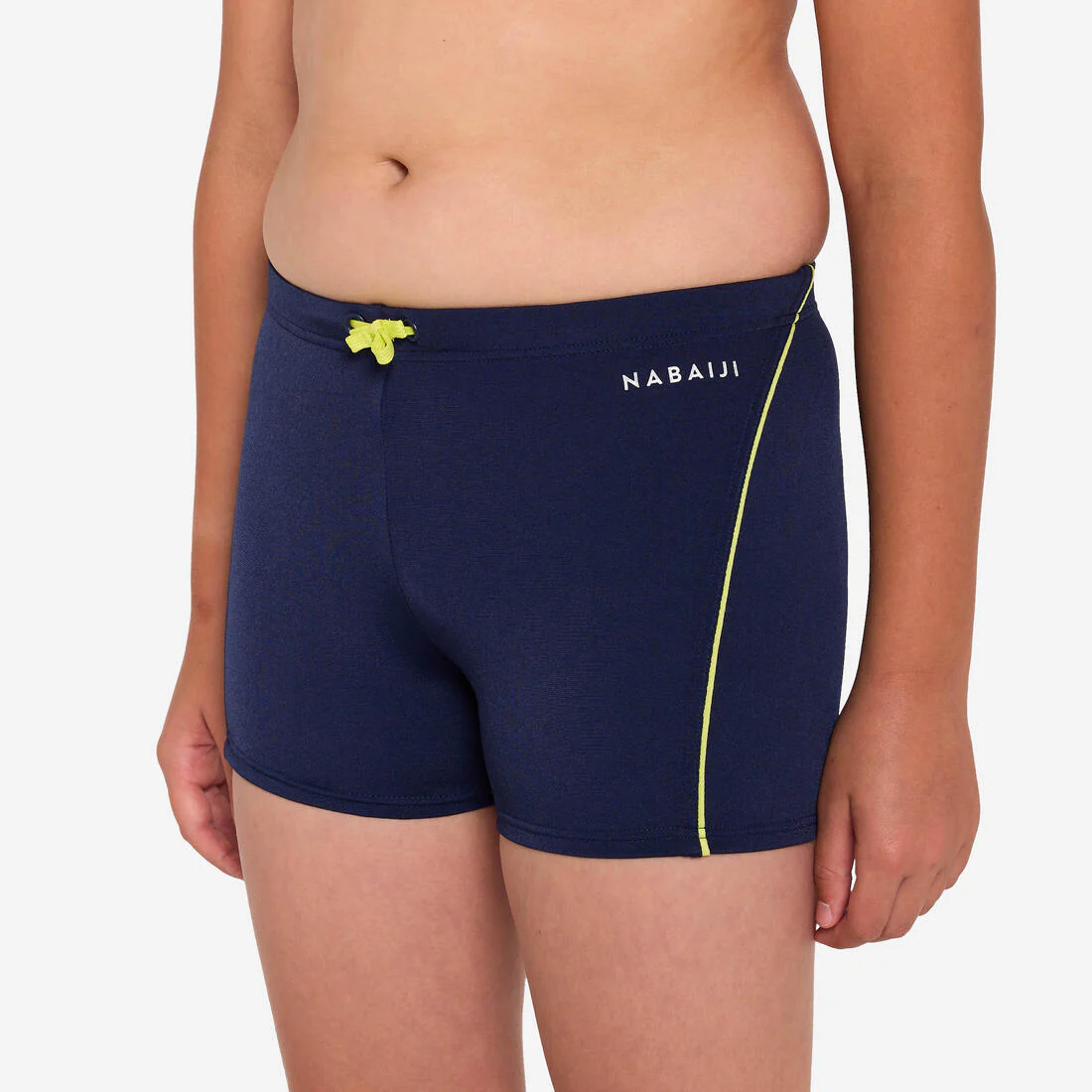 Traje de baño Bóxer Natación 100 Plus Niño Azul Oscuro