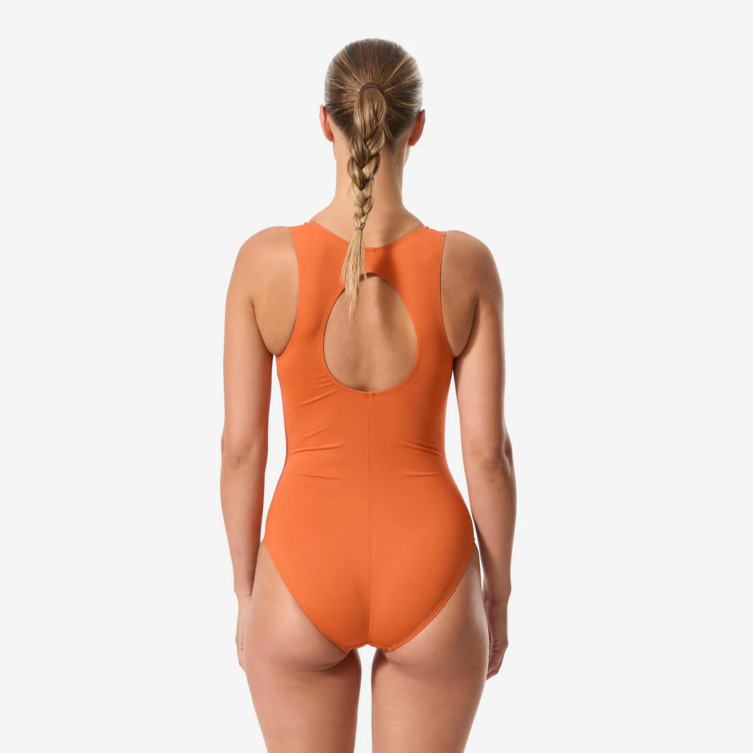 Traje de baño de aquagym y aquabike terracota para mujer Lio - Image 3