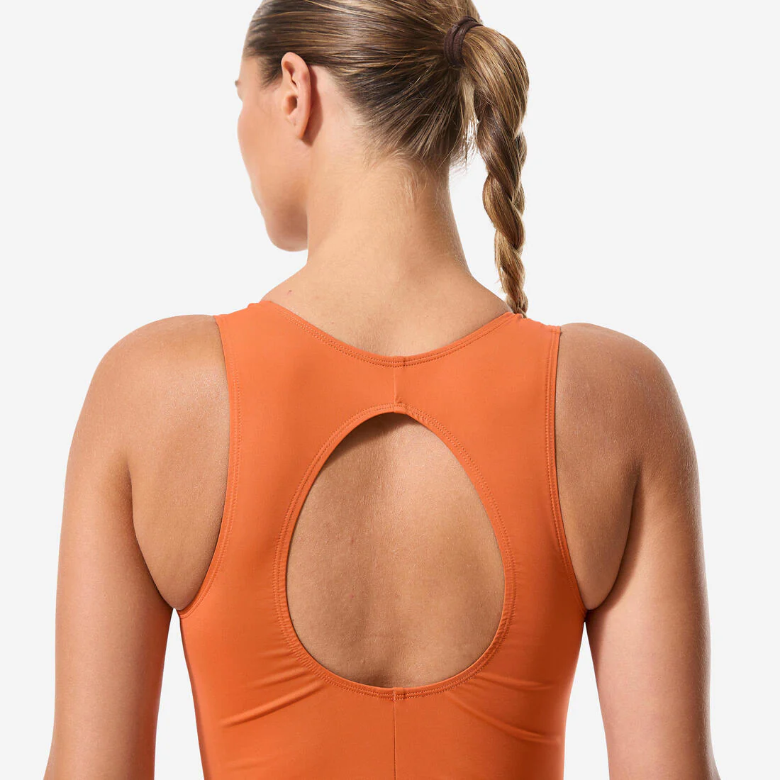 Traje de baño de aquagym y aquabike terracota para mujer Lio - Image 5