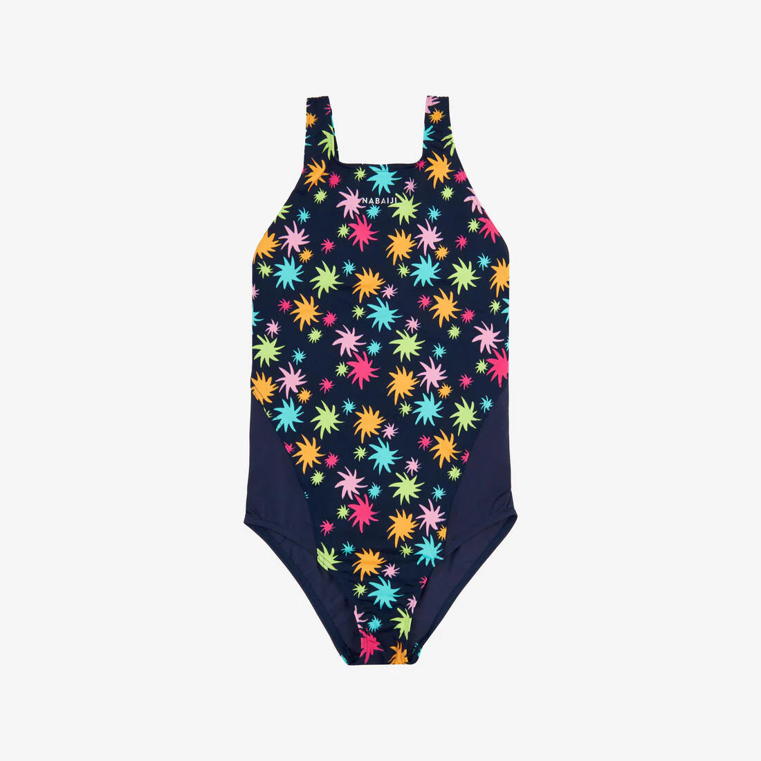 Traje de baño de natación azul con rosa para niña 500 Kamiye Alg - Image 17