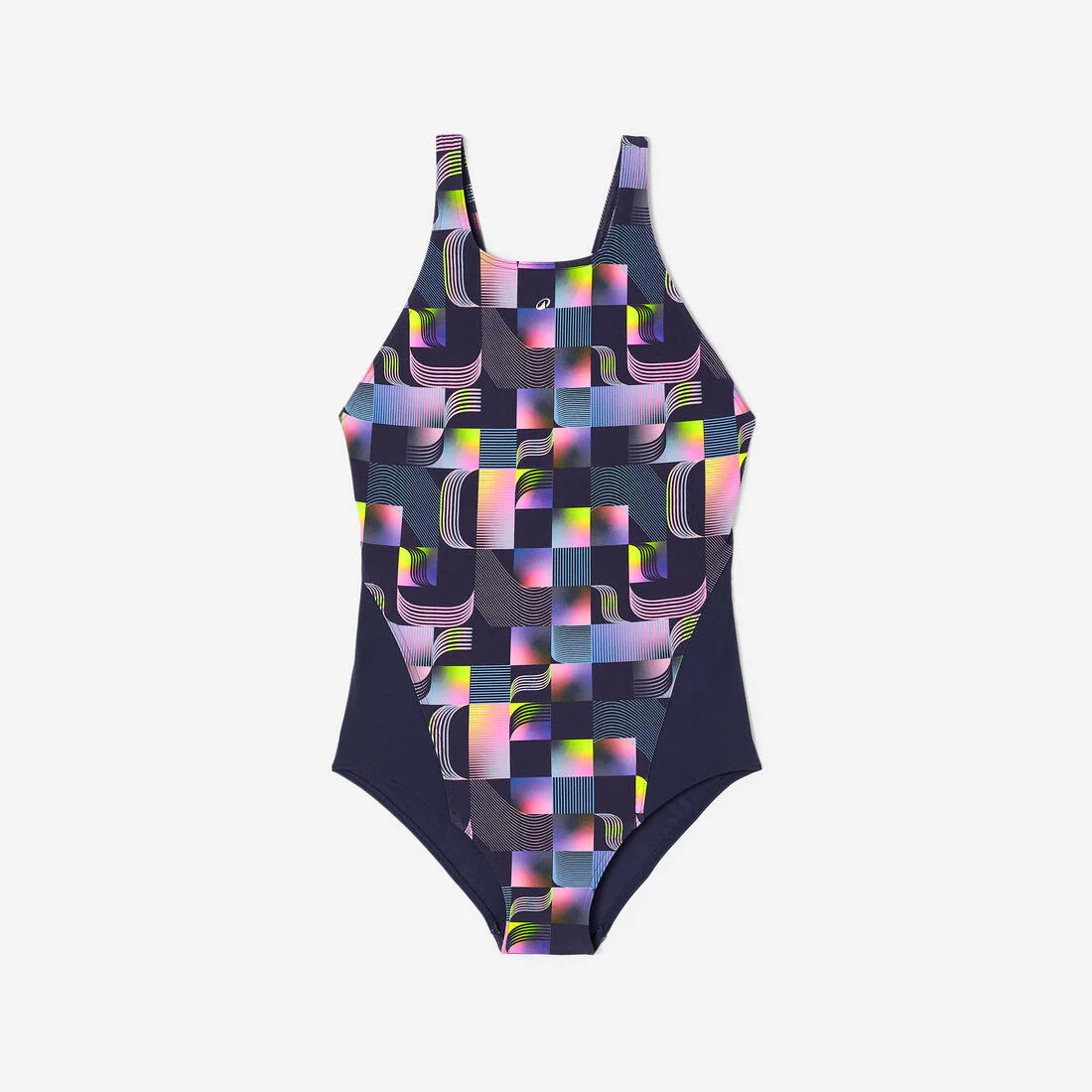 Traje de baño de natación azul con rosa para niña 500 Kamiye Alg - Image 34
