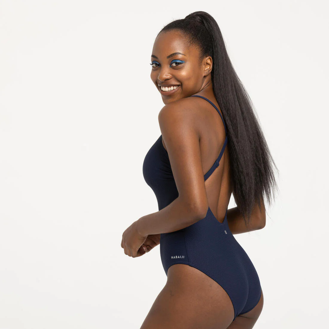 Traje de baño de natación azul marino para mujer Lila Symi - Image 13