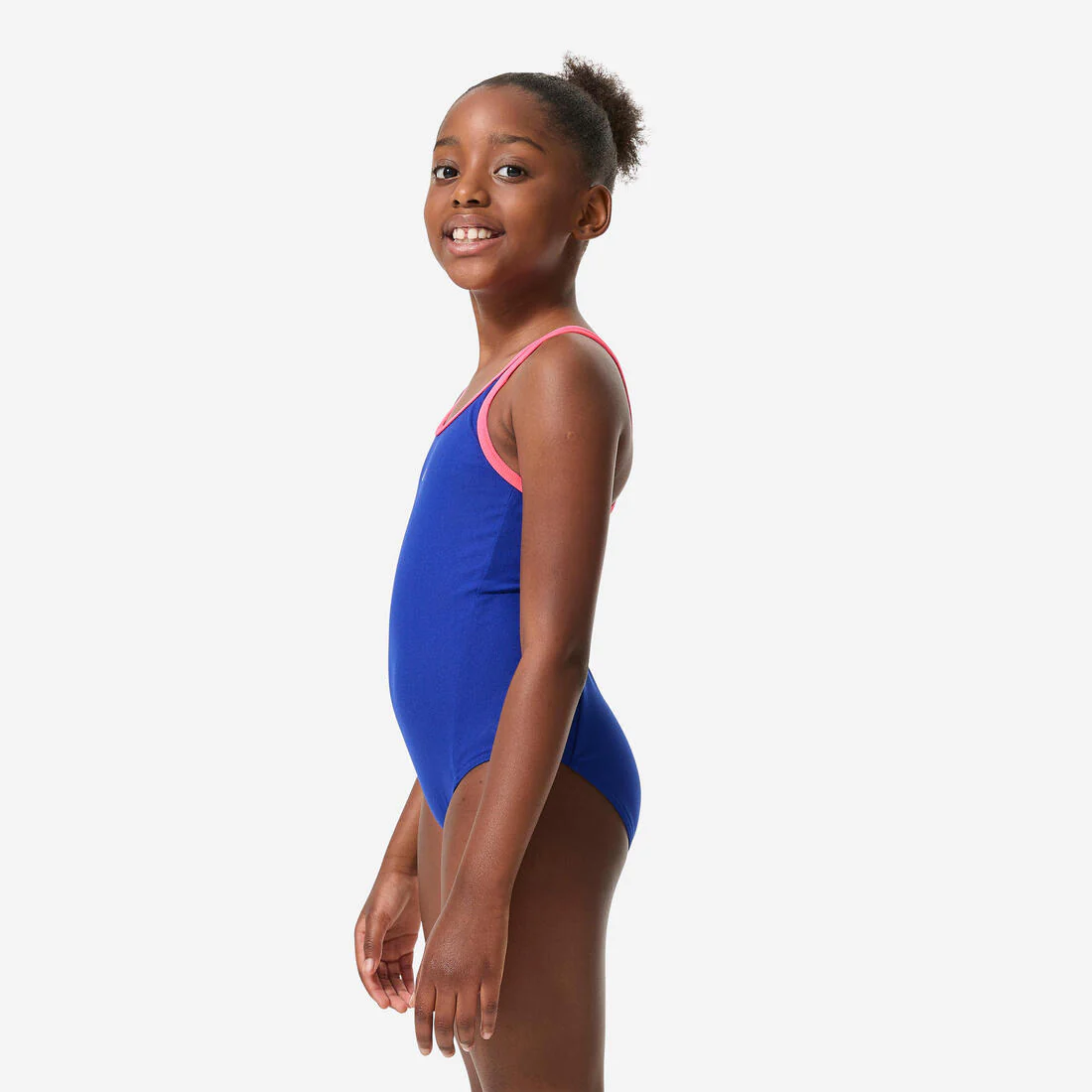 Traje de baño de natación azul oscuro para niña y adolescente 500 Olga - Image 10