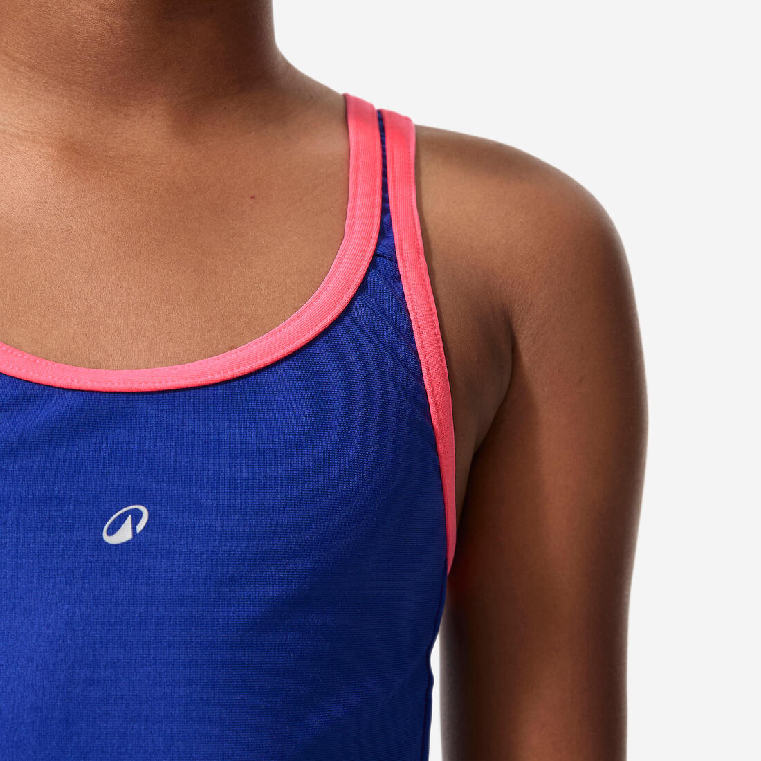 Traje de baño de natación azul oscuro para niña y adolescente 500 Olga - Image 15
