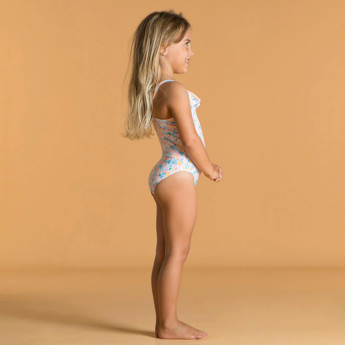 Traje de baño de natación con estampado y olanes para bebé y niña - Image 15