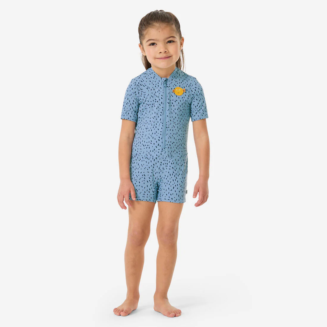 Traje de baño de natación con mangas y perneras cortas para bebé - Image 3