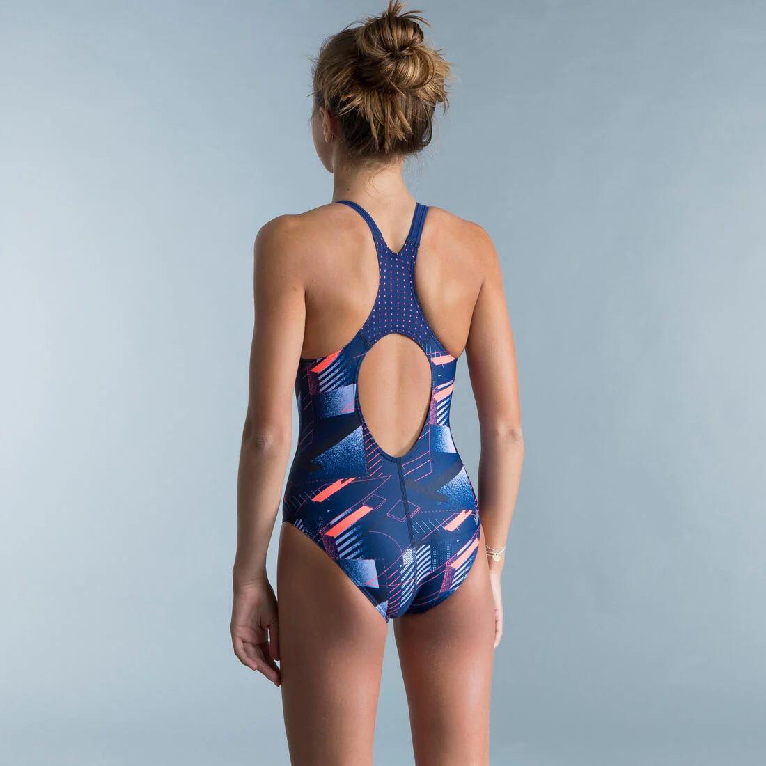 Traje de baño de natación de una pieza rosa para niña Kamyleon All Game - Image 3