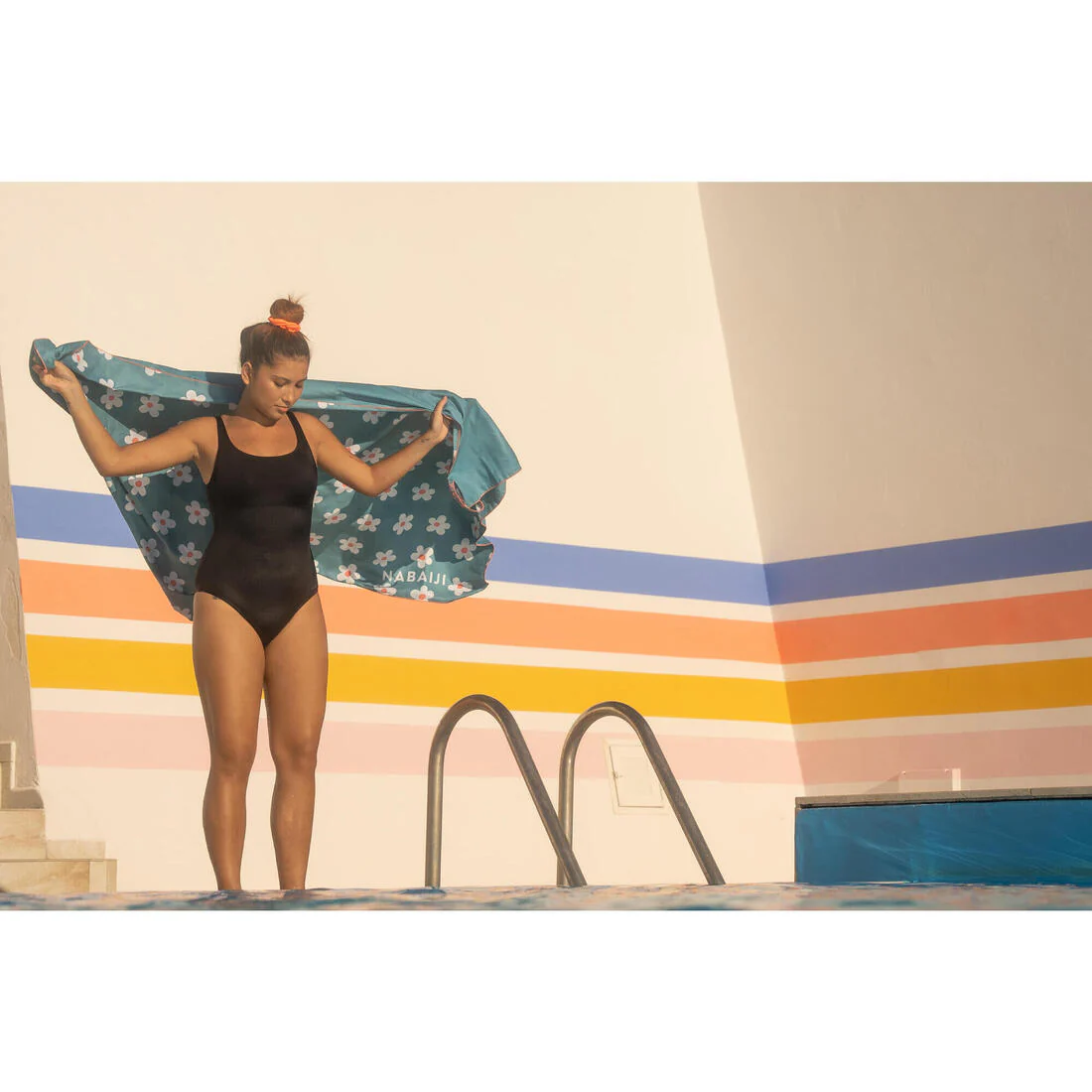Traje de baño de natación negro para mujer Heva U - Image 14