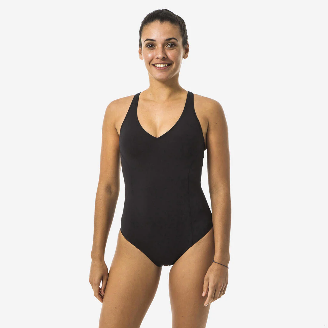 Traje de baño de natación negro para mujer Pearl - Image 2