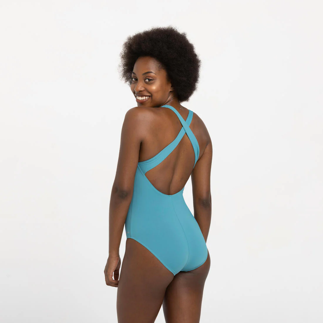 Traje de baño de natación negro para mujer Pearl - Image 4