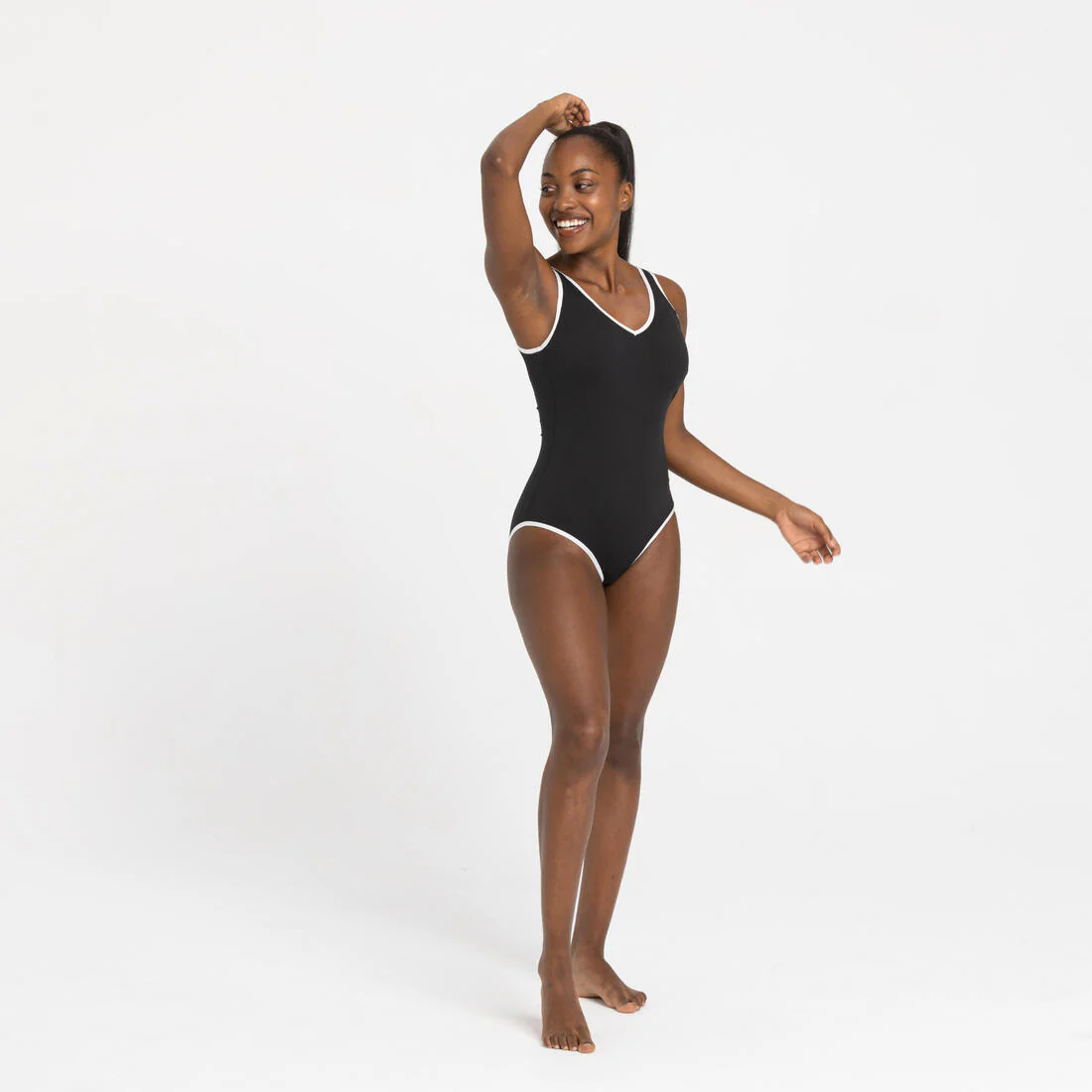 Traje de baño de natación negro para mujer Virginia - Image 12