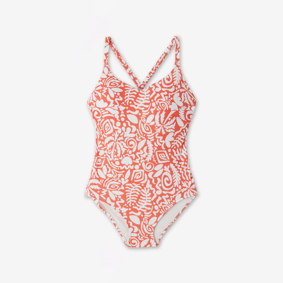 Traje de baño de natación rojo para mujer 100 Lila Poly - Image 19