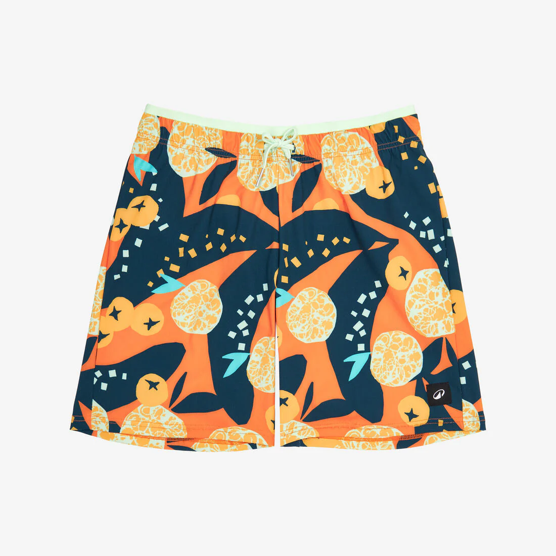 Traje de baño de natación tipo bermuda naranja para niño 100 Hotu - Image 12